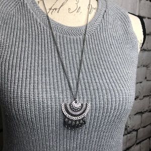 Half Circle Pendant Necklace